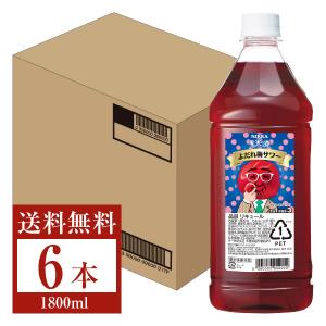 アサヒ ニッカ 果実の酒 よだれ梅サワー 18度 ペットボトル 1800ml（1.8L） 6本 1ケース 包装不可 他商品と同梱不可｜e-felicity