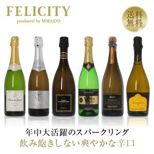 250円OFFクーポン 【21】スパークリング ワインセット フェリシティー厳選！至福の泡 6本セット 第70弾 750ml×6 送料無料 包装不可 ワインセット｜酒類の総合専門店 フェリシティー