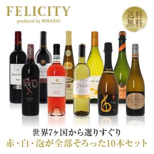 500円OFFクーポン 【22】ワインセット 赤・白・スパークリング パーティー10本セット 第18弾 750ml×10 送料無料 包装不可 飲み比べ ワインセット 同梱不可｜e-felicity