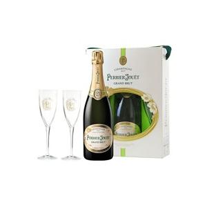 シャンパングラスセット ペリエ ジュエ（ペリエ・ジュエ） グラン ブリュット 正規 箱付 グラス2脚セット 750ml 包装不可 champagne glass set