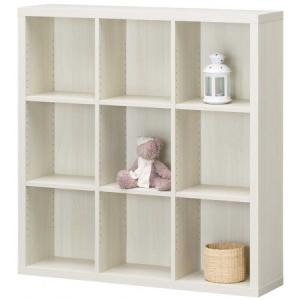 白井産業 モンシェリーヌ 幅112cm かわいい 収納棚 フリーラック 木製