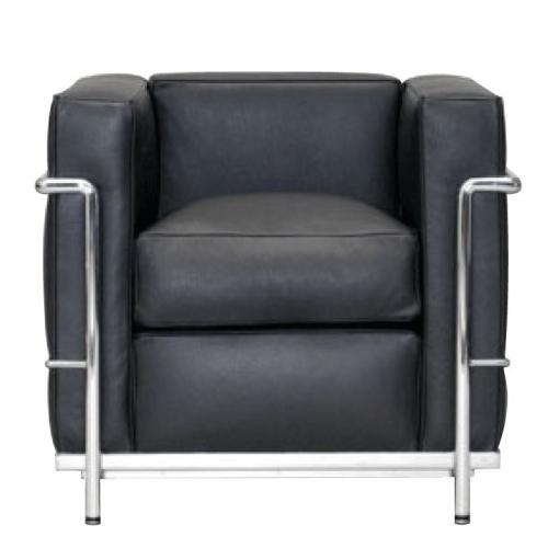 ソファ LC2 1人掛け デザイナーズ コルビジェ コルビュジエ 本革 リプロダクト ブラック モダ...