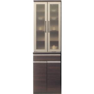 松田家具 国産大川製 120レンジボード/食器棚 ガバーナ 2色対応