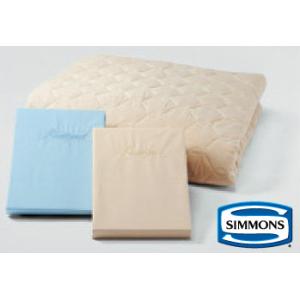 シモンズコンポ3 羊毛ベーシック3 ベッドパットシーツセット ダブル simmons