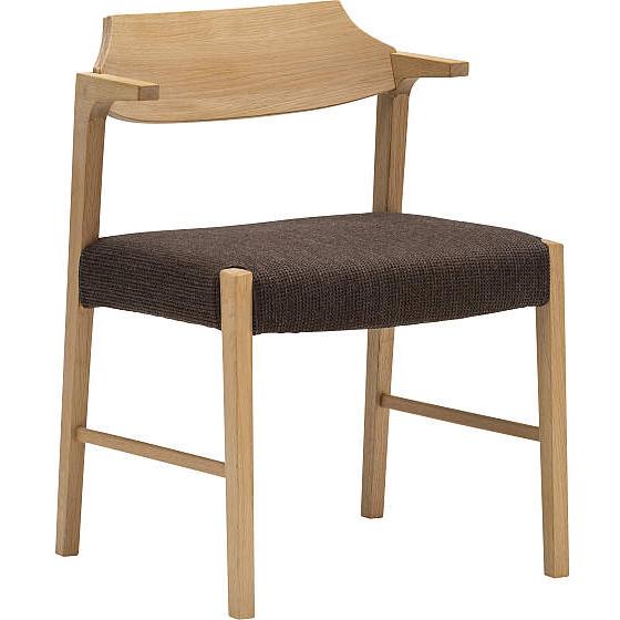 カリモク CW3801 食堂椅子 肘掛椅子 チョイ肘付き 布張り カバーリング 選べるカラー 日本製...