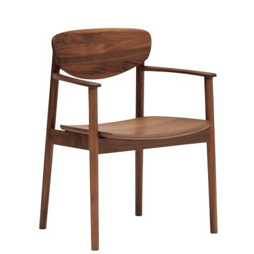 カリモク CW5640 食堂椅子 食卓椅子 ダイニングチェア 肘掛椅子 板座 選べるカラー 肘付椅子...