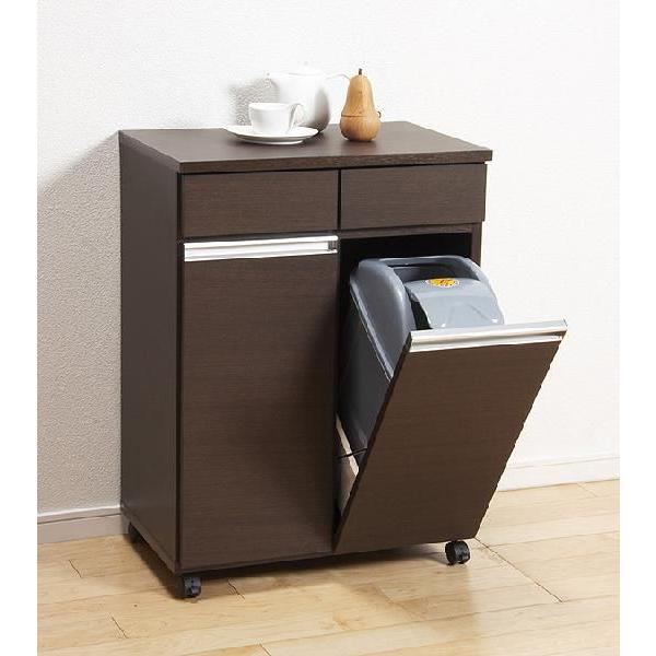 ダイニングダストボックス2D キッチン ブラウン