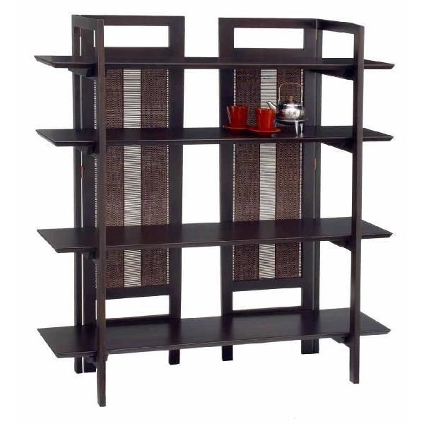 ES-8212 エスニックオープンラック パーテーション スクリーン 間仕切り シンプルアケボノ