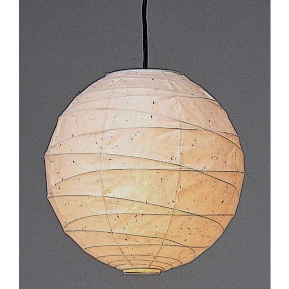TP-16KK楮黒皮紙 直径40cm 和紙ペンダントライト 和風照明 和室 天井 白ホワイト店舗 住...