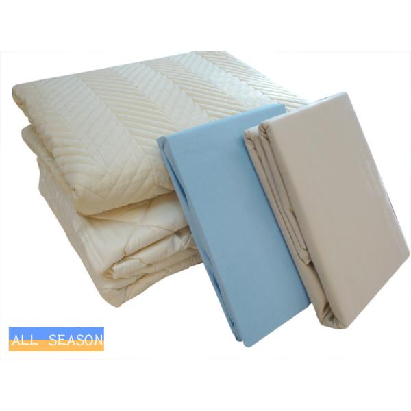 5色対応【ベッドメーキング】クイーン オールシーズン 羊毛ウールベッドパッド＆シーツ四点セット マッ...