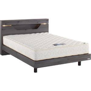 ドリームベッド プライシア2143 ダブル 宮付き 照明 キャビネット レッグタイプ 脚付き 正規販...