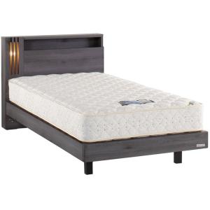 ドリームベッド プライシア2146 シングル 宮付き 照明 キャビネット レッグタイプ 脚付き 正規...