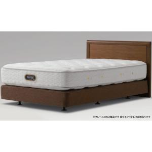 シモンズベッド アーグ セミダブル フラット flat シンプル 省スペース ダブルクッションタイプ...