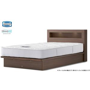シモンズベッド BOX2 ボックス2 セミダブル リフトアップ ガスハッチ 縦型収納 大収納 跳ね上...