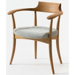 飛騨産業 HIDA SG261A クレセントアームチェア板座 肘付き 食堂椅子
