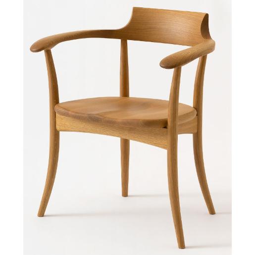 飛騨産業 HIDA SG261A クレセントアームチェア板座 肘付き 食堂椅子  ダイニングチェア ...