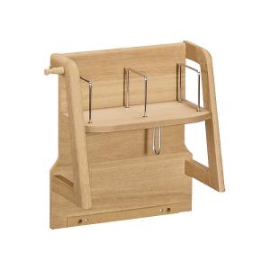 カリモク AU0326 ピュアナチュール パネル小 書棚 丸みのあるタイプ オーク材 日本製