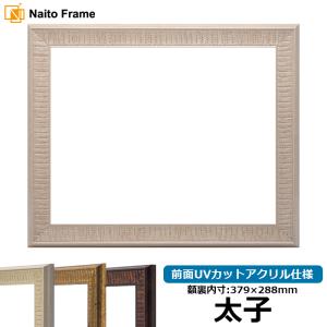 デッサン額縁 シャイン/シルバー 太子（379×288mm） 前面UV