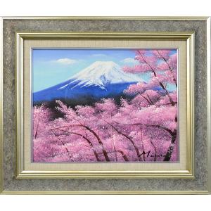 足立弘樹 『黄色い花』 作品サイズ： F10（530×455mm） 大額 : 額縁