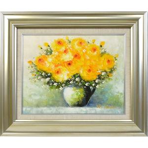 エマ 春の花畑 作品サイズ： F6（410×318mm） 大額 : 額縁専門店