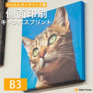 側面印刷キャンバスプリント B3サイズ（515×364mm）フォトパネル 無料文字入れ ギフト オーダー インテリア｜額縁専門店ないとう