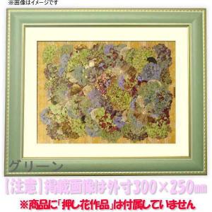 押し花用額縁 9614/グリーン 26額（263×213mm）【osbn-C】 ※特殊加工品につき注文後のキャンセル・返品交換不可｜e-frame