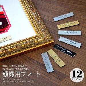 《名入れ彫刻》額縁用プレート 高さ10ミリ ネームプレート・記念品・贈り物に plate