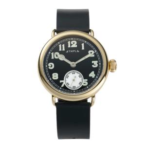 腕時計 TMPL テンプル 1910's SMALL SECOND ゴールド/文字盤ブラック 1910s-SS01GB｜時計屋復刻堂