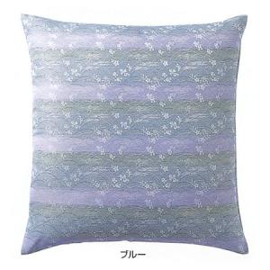 麻混座布団カバー 木かげ・シルビアNo.105