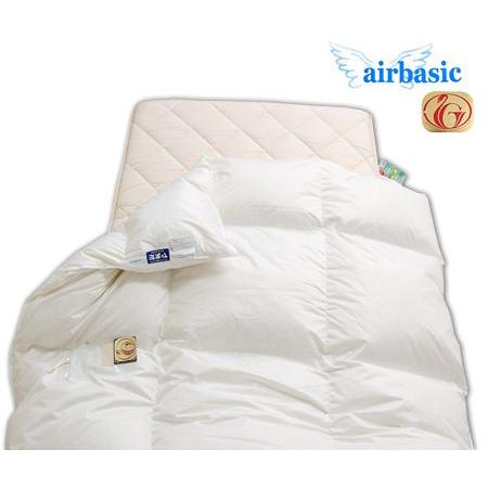 日本製 羽毛掛ふとんNo.1101＋羊毛混防ダニ敷ふとんセット ／シングルSL