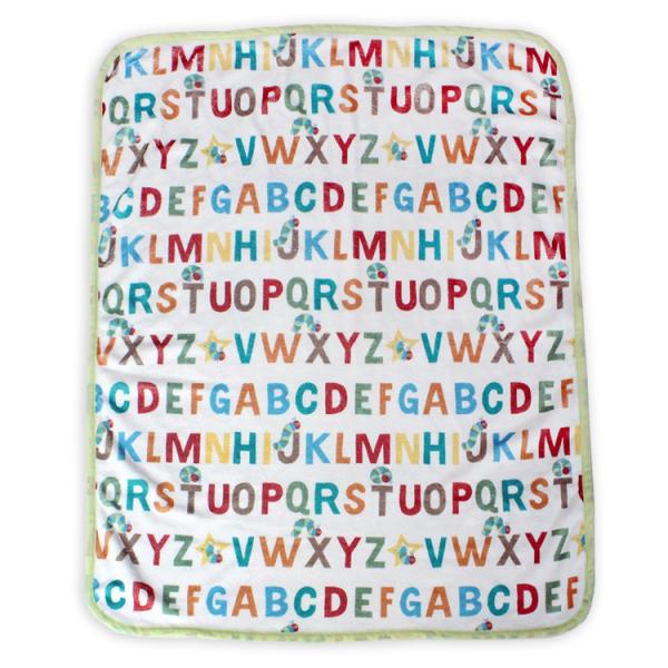 はらぺこあおむし ベビー毛布 アルファベット柄