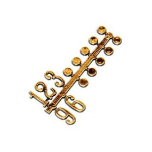 陶芸用品  時計用文字符 アラビア数字 ドット