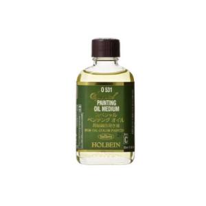 ホルベイン 油絵具｜スペシャルペンチングオイル リンシードベース 55ml ビン入 (O531) ホ...