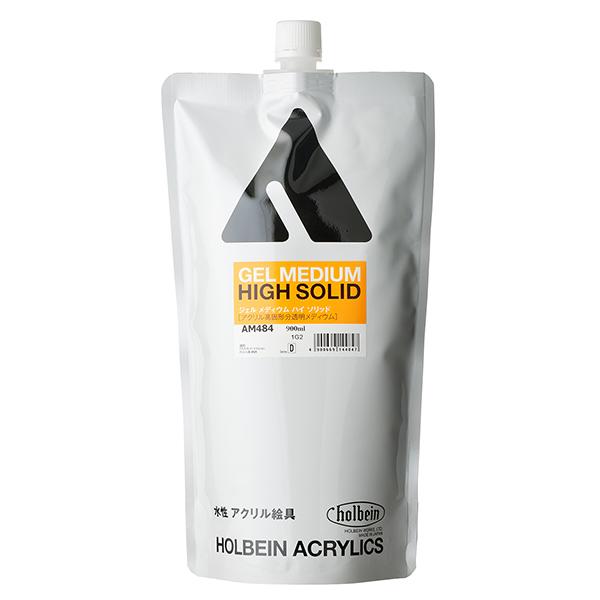 ホルベイン アクリル絵具 メディウム｜ジェル メディウム ハイソリッド (M484) 900ml ス...