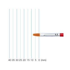 ターレンス ロングビジュアル筆 フラットAVF＃0｜e-gazai-tougei