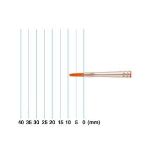 ヴァンゴッホ水彩筆 ネオセブロンフラットNO.00 ナイロン 牛耳毛混毛