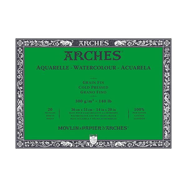 アルシュ 水彩紙 ブロック 細目300g/m2 36×51cm 20枚綴り