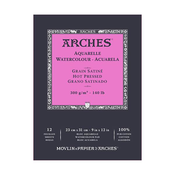 アルシュ 水彩紙 パッド 極細300g/m2 23×31cm