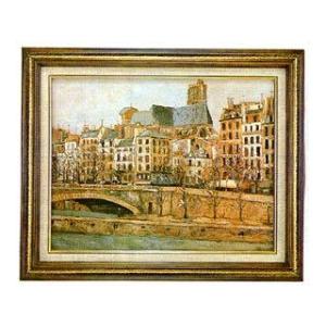 雪のサクレ・クールとサン・リュスティック通り（ユトリロ） P10号