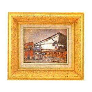 雪のサクレ・クールとサン・リュスティック通り（ユトリロ） P10号