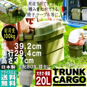 プラケース 押入れ 収納 ケース RISU トランクカーゴ 20L
