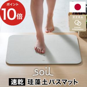 soil ソイル バスマット ライト バスマット 珪藻土 国産 ノンアスベスト 速乾 足ふきマット 日本製 正規品｜e-goods