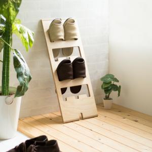 スリッパラック 木製 おしゃれ 6足 無垢 天然木 スリッパ収納棚