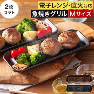 【2枚セット】 グリルプレート M イブキクラフト 耐熱皿 魚焼きグリル スリム 耐熱陶器 日本製｜e-goods