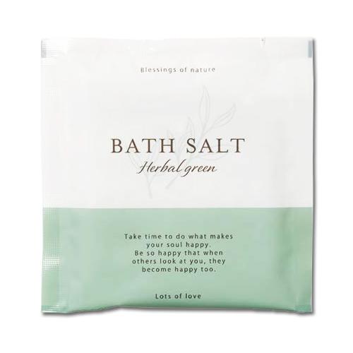 「ＢＡＴＨ ＳＡＬＴ ハーバルグリーン」 バスソルト 入浴剤 合成着色料フリー パラベンフリー アル...