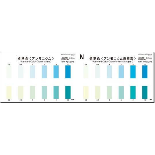 ＼ポイント5倍／ 共立理化学 WAK-NH4-SH50 標準色 パックテスト用 50枚組 アンモニウ...