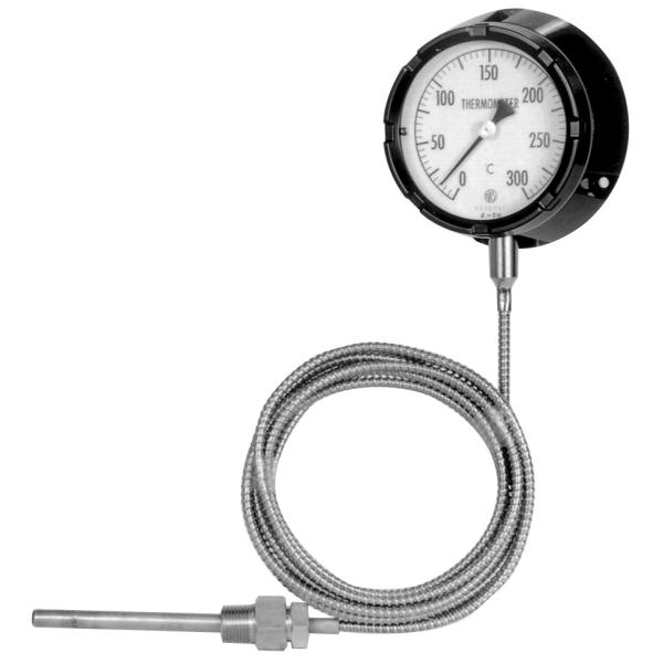 長野計器 φ100 隔測型/埋込型 防滴・隔測形温度計 100℃ R1/2X10X100L 3M T...