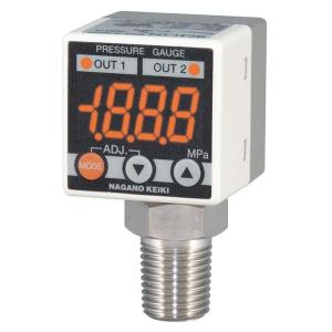 ポイント5倍／ 長野計器 GC31-174-Q7N3800XXXX0 小形デジタル圧力計