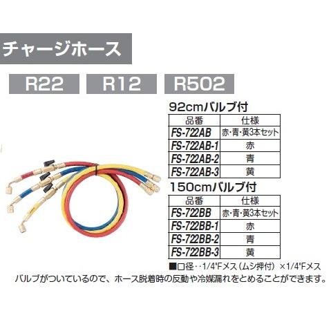 ＼ポイント10倍／ FUSO FS-722AB R22 R12 R502用 チャージホース A-GA...