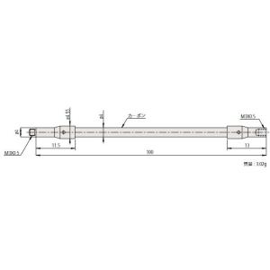 ＼ポイント5倍／ ミツトヨ 06ABS916 スタイラス 取付部ネジ径:M3 MS3-EXT100G